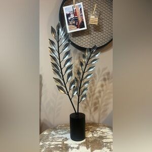 FINAL PRICE Metal Leaf Sculpture